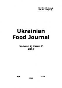 Ukrainian Food Journal