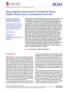 Ultrasonographic Characteristics of the Follicular Variant Papillary ...