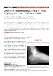 Ultrasound-Guided Percutaneous Removal of ... - KoreaMed Synapse