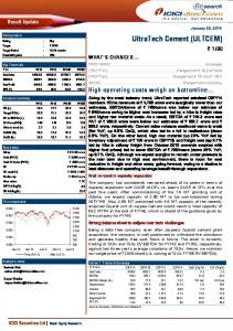 UltraTech Cement (ULTCEM) - ICICI Direct - Moneycontrol.com