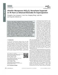 Ultrathin Mesoporous NiCo2O4 Nanosheets ... - Wiley Online Library