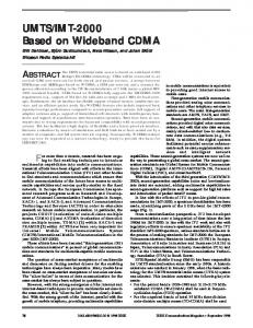 UMTS/IMT-2000 Based on Wideband CDMA