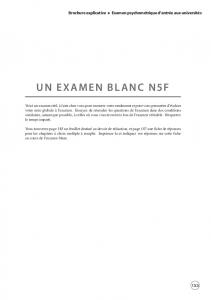 UN EXAMEN BLANC N5F