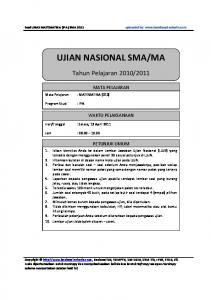 un matematika sma 2011