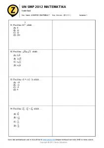 UN SMP 2012 MATEMATIKA - zenius.net