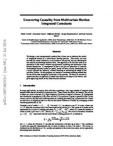 Uncovering Causality from Multivariate Hawkes Integrated Cumulants