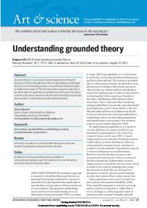 Understanding grounded theory