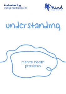 Understanding mental health problems