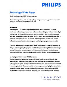 Understanding power LED lifetime analysis: Philips Lighting