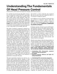 Understanding the fundamentals of head pressure ...