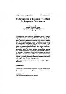 Understanding Utterances - UiTM Pahang