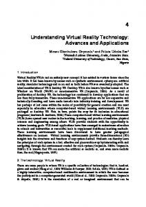 Understanding Virtual Reality Technology: Advances