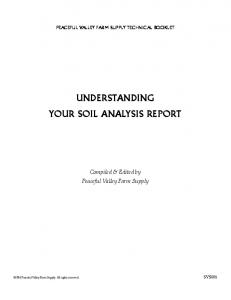 UNDERSTANDING YOUR SOIL ANALYSIS REPORT - Loves Gardens