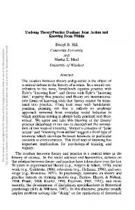 Undoing Theory/Practice Dualism - American Psychological Association