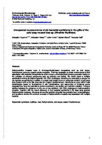 Unexpected co-occurrence of six bacterial symbionts ...