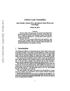 Uniform Local Amenability