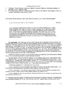 Uniform structures and the equivalence of diffeomorphisms