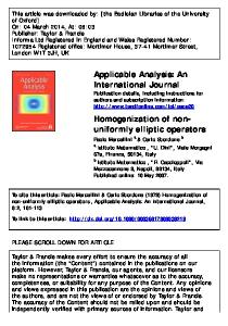 uniformly elliptic operators