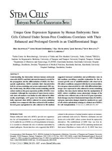 Unique Gene Expression Signature by Human ... - Wiley Online Library