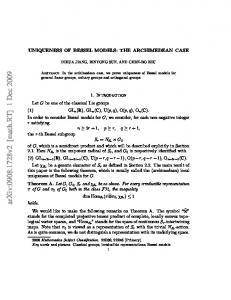 Uniqueness of Bessel models: the archimedean case