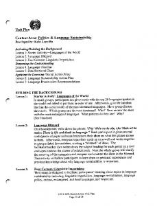 Unit Plan ' - Polynesian Voyaging Society