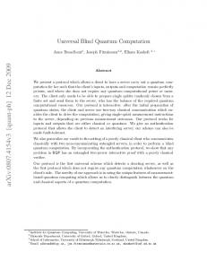 Universal blind quantum computation