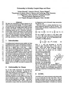 Universality in Globally Coupled Maps and Flows