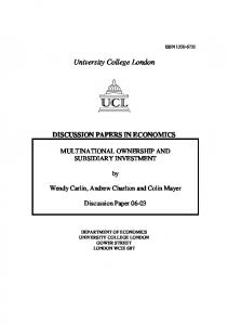 University College London - CiteSeerX