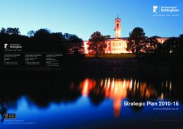 University's Strategic Plan 2010-15