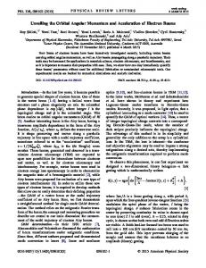 Unveiling the Orbital Angular Momentum and ... - Semantic Scholar