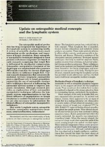 Update on osteopathic medical concepts and the lymphatic system