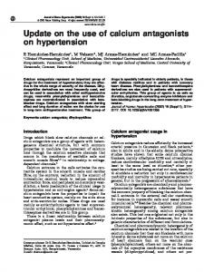 Update on the use of calcium antagonists on hypertension - Nature