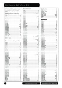 Update Standards - August 2006 - BSI Shop