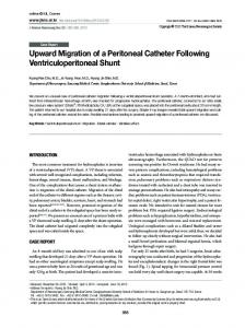 Upward Migration of a Peritoneal Catheter ... - Semantic Scholar