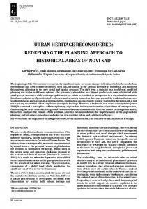 Urban heritage reconsidered - doiSerbia