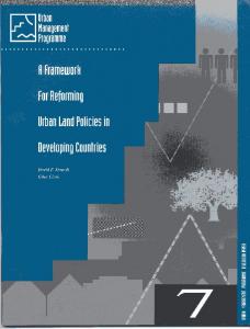 urban management and land - CiteSeerX