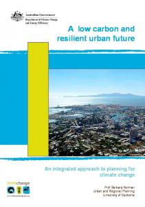 Urban planning and climate change