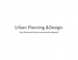 Urban Planning &Design