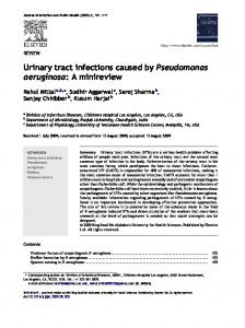 Urinary tract infections caused by Pseudomonas aeruginosa - Core