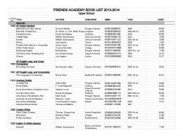 US 2013-14 Book list