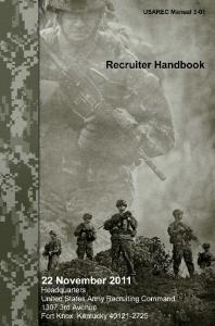 U.S. Army: Recruiter Handbook - USAREC