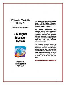 US Higher Education System