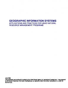 USAID | Geographic Information Systems