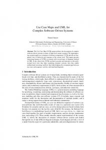 Use Case Maps and UML for Complex Software ... - Semantic Scholar