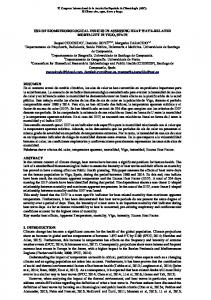 USE OF BIOMETEOROLOGICAL INDICES IN