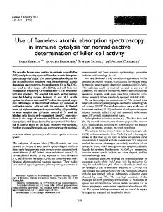 Use of flameless atomic absorption spectroscopy in ... - CiteSeerX