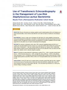 Use of Transthoracic Echocardiography in the Management of Low ...