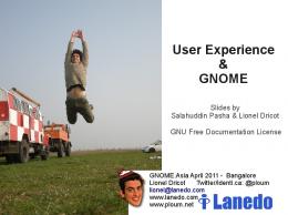 User Experience & GNOME