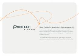 User Guide for Android 3.2 (Honeycomb)