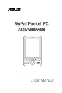 User Manual MyPal Pocket PC